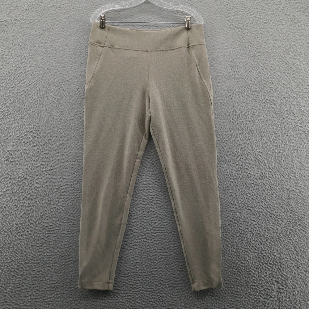 Athleta Womens Delancey Skyline High Rise Herringbone Tight Large Brown Active